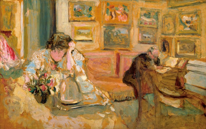  Edouard Vuillard —— Jos and Lucie Hessel in the Small Salon Rue de Rivoli